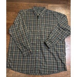 Jos. A Bank Long Sleeve Plaid‎ Green 2XL